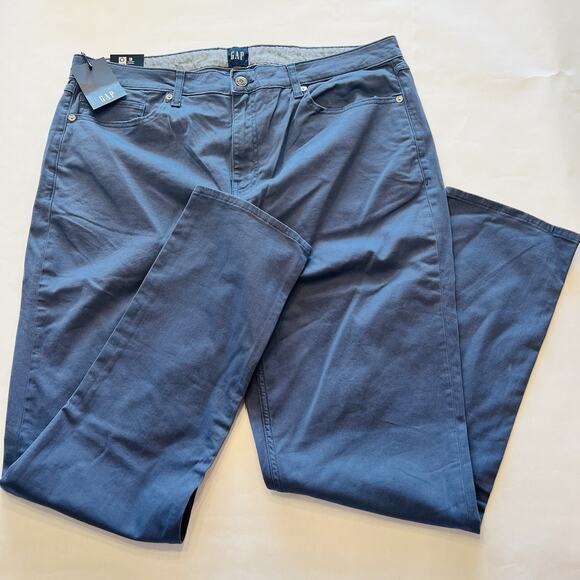 GAP Men's Super Soft Stretch Twill Slim Fit Pant 40x32 Indigo Blue (A0127) NWT - Picture 1 of 9